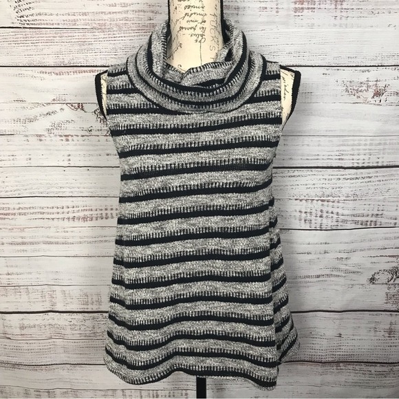 Dolan Left Coast Collection Sleeveless cowl neck size small striped tank blouse - Picture 1 of 6
